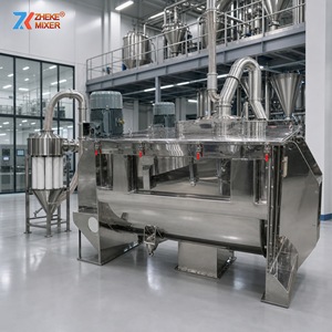 Industrial Horizontal Ribbon Mixer Powder Blending Machine for PVC Plastic Pigment Chemical Granules Mixing Equipment
