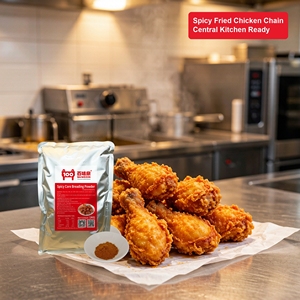 Factory Custom Commercial Fried Chicken Seasoning Frying Powder & Breading Mix