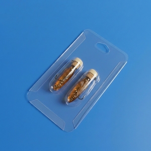 Custom Eco-friendly PET PVC Slide Blister Card Packaging for Fishhook with Tray Design