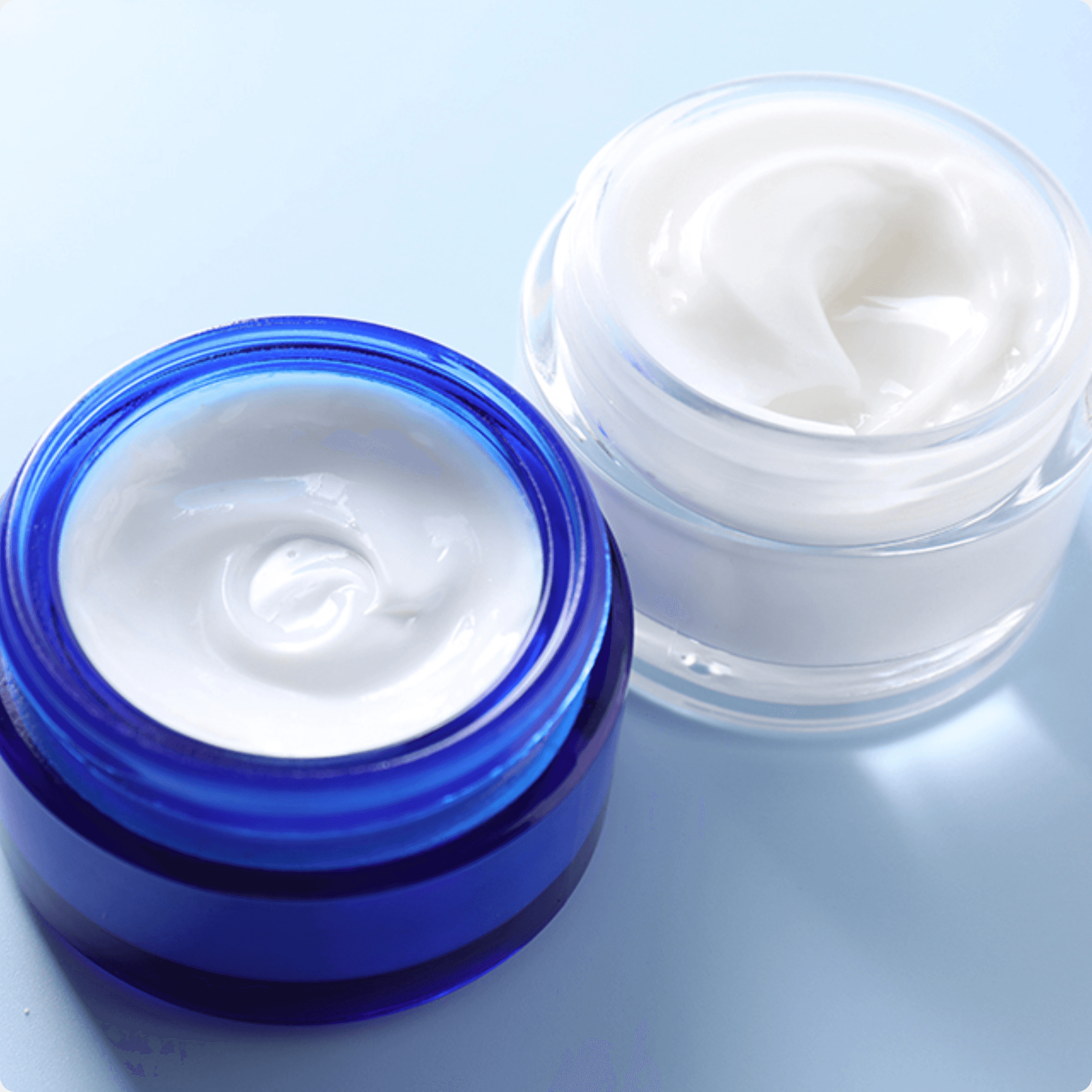 Nourishing skincare cream jar set
