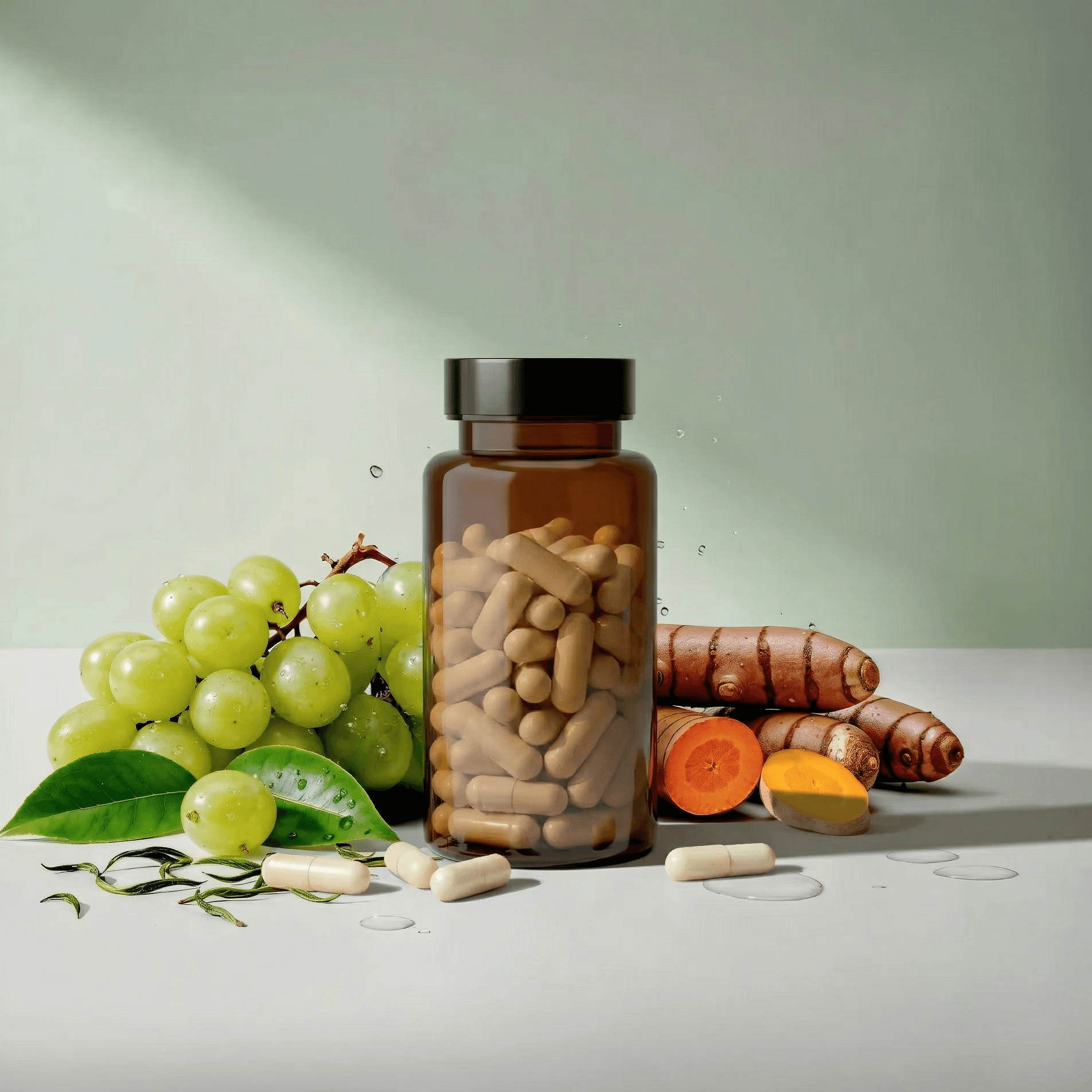 High-polyphenol antioxidant herbal capsule formula
