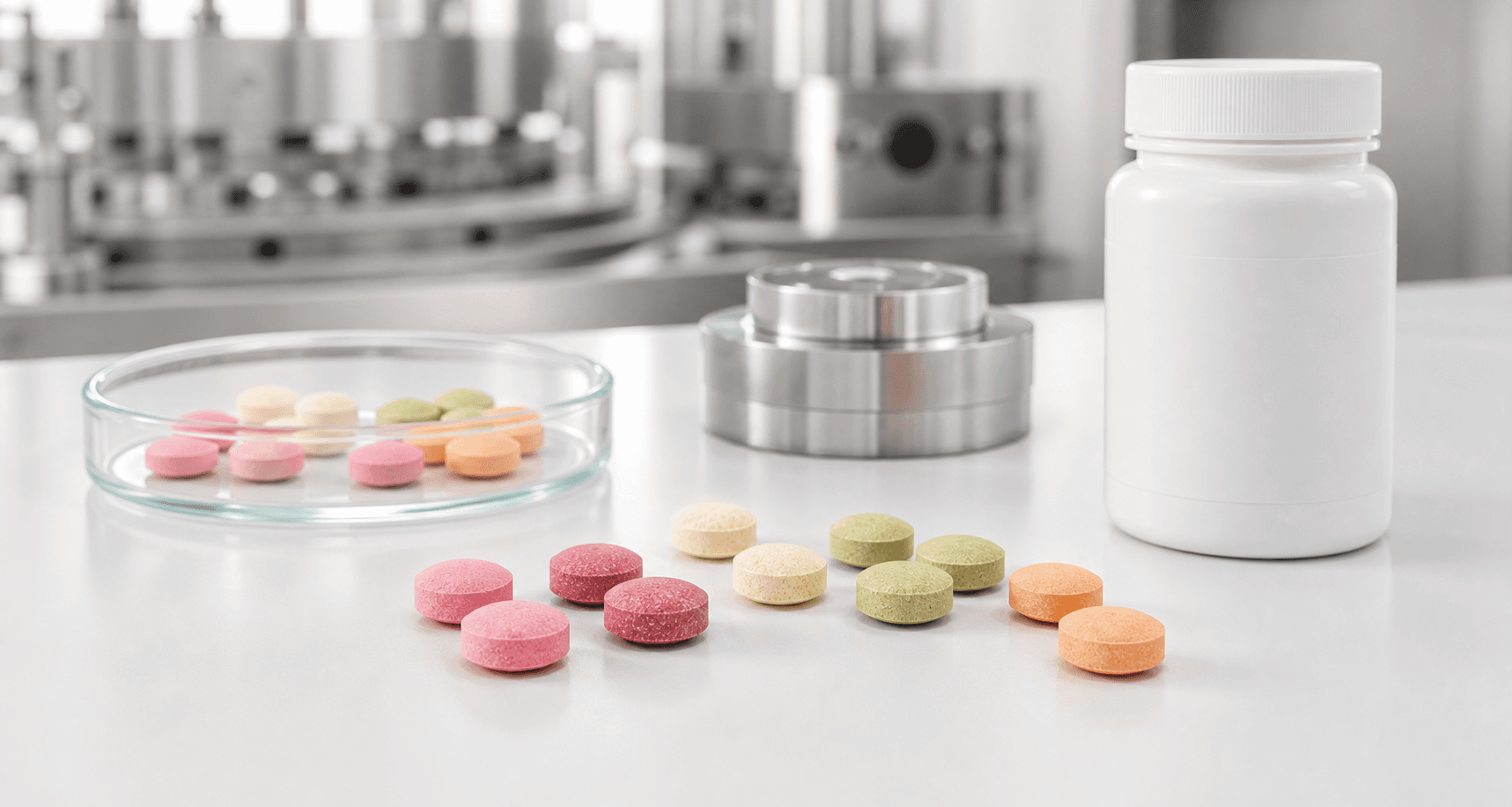 Bi-layer and dual-release tablet supplement manufacturing