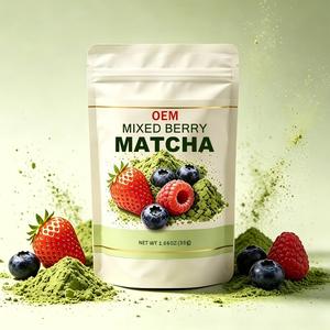 Flavored Mixed Berry Matcha Blend Factory Supply