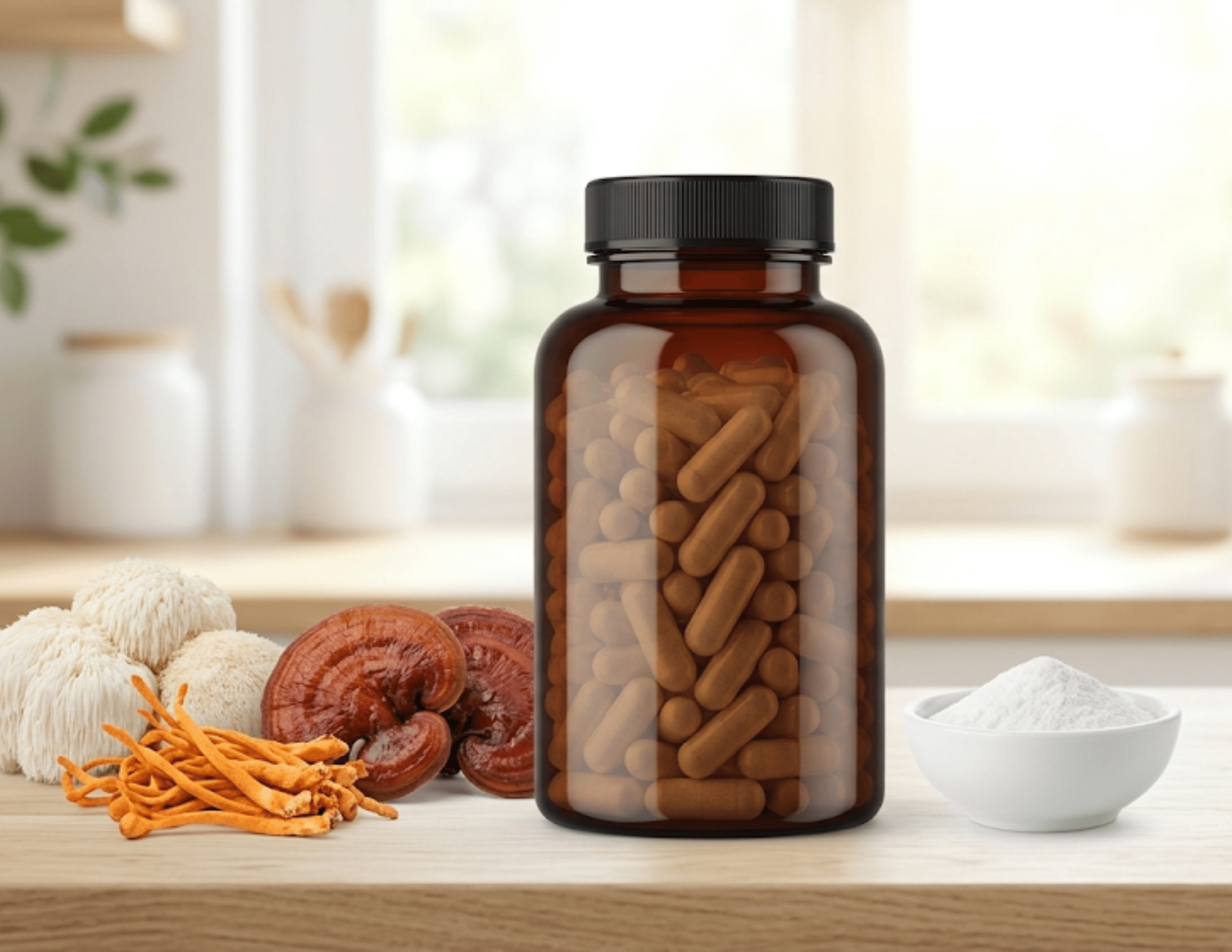Mushroom mind cognitive complex private label capsules