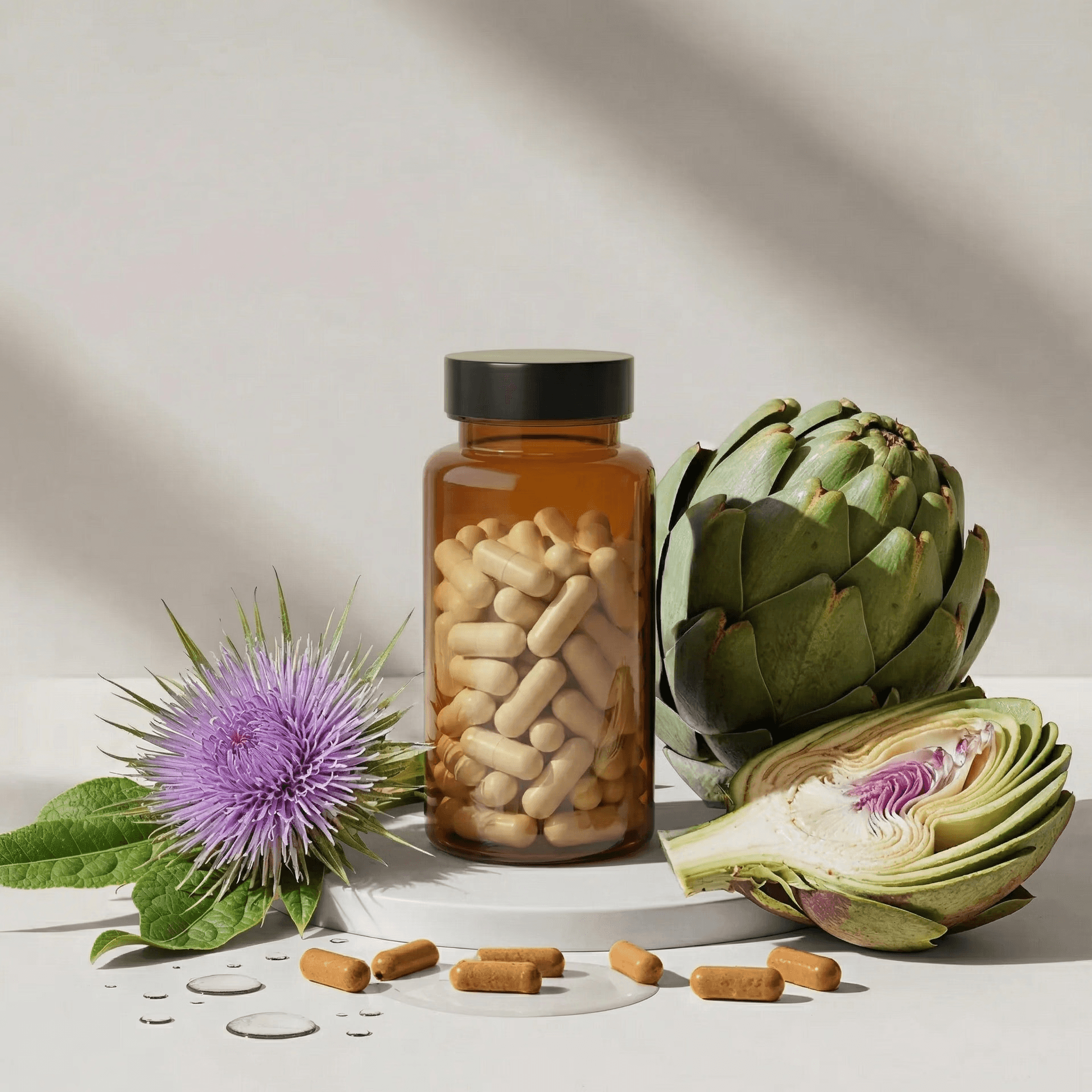 NAC & Milk Thistle liver detox capsule formula