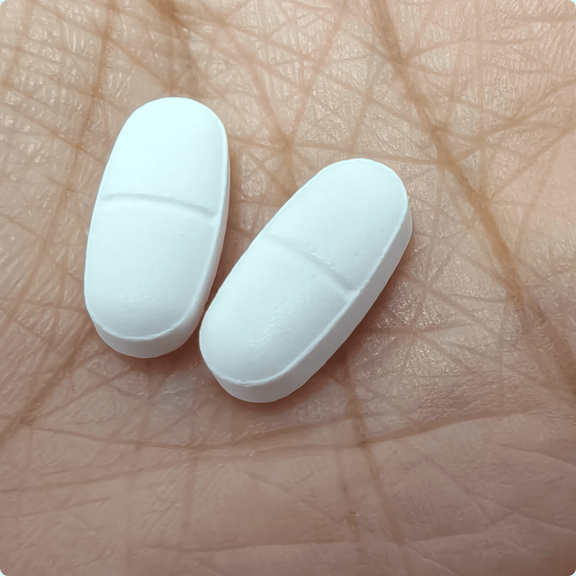 Oblong Shaped Health & Wellness Tablets