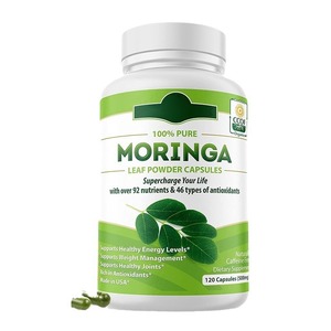OEM Private Label Natural Leaf Plant Protein Moringa Capsules