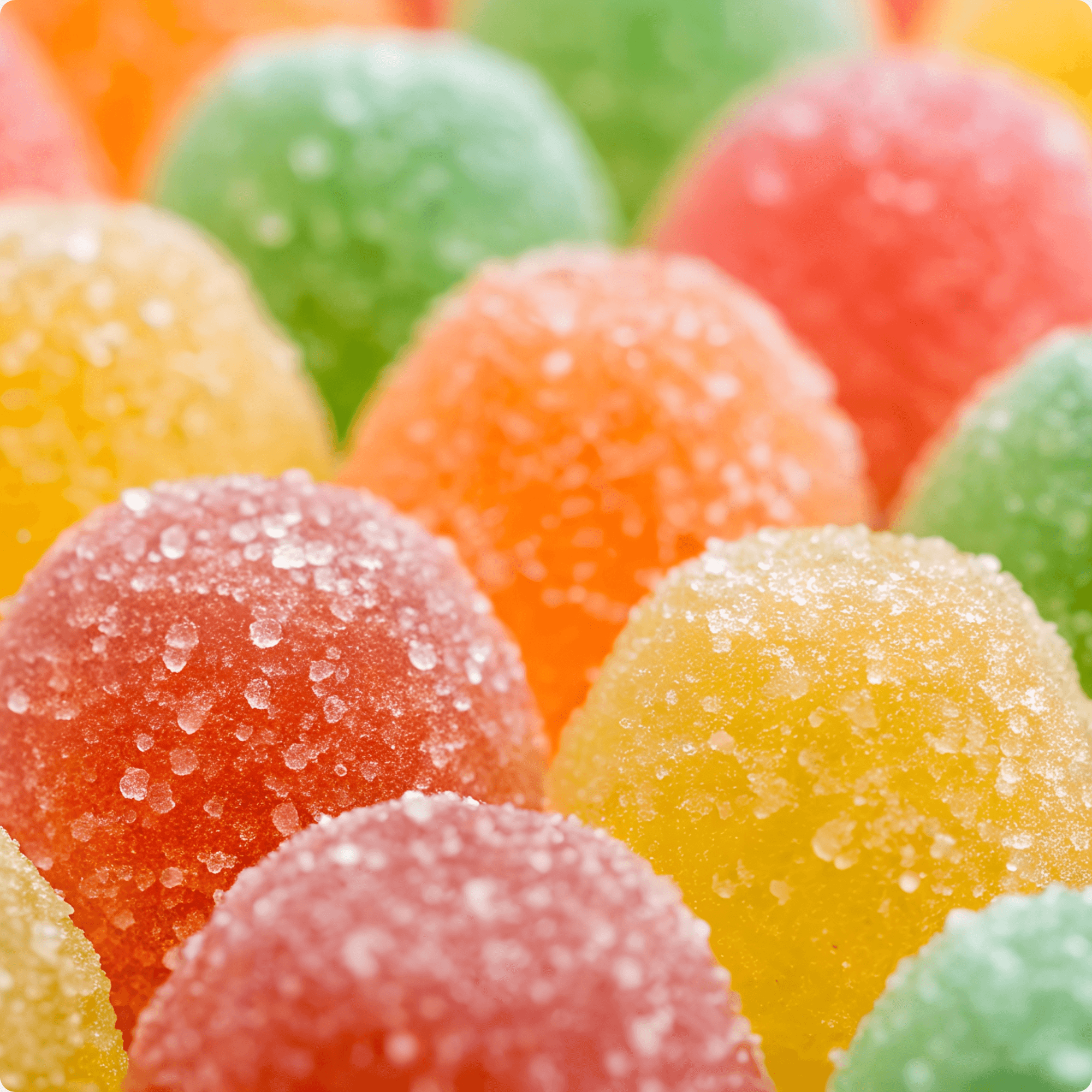 Sugar coated and gelatin functional gummies