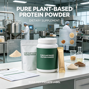 Private Label Plant-Based Protein Powder Custom Formulation Bulk Supply ODM OEM Dietary Supplement Powder