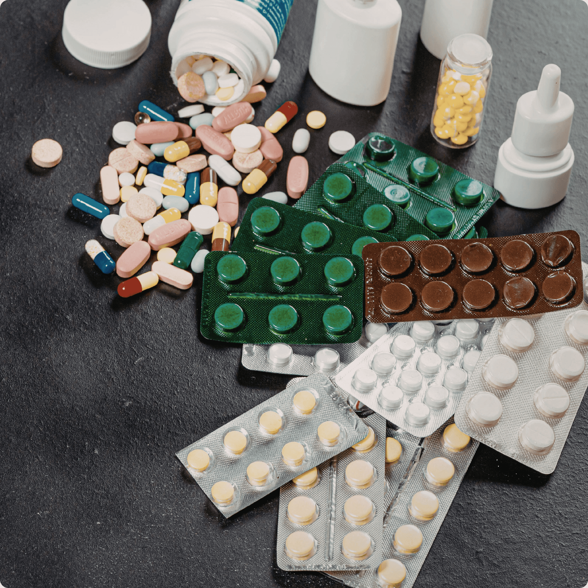Assorted Vitamin Tablets manufactured in USA