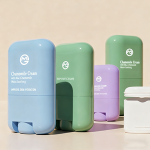 PP Plastic Oval Custom Logo Personal Care Packaging Antiperspirant Stick Sunscreen Deodorant Tube Empty Refillable
