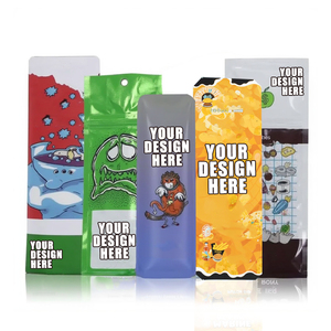Custom Printed Mini Stick Packaging Tube Roll Shaped Packaging Bag Single Serve Sachet Stick Mylar Bag